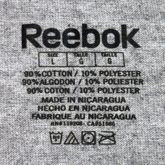 Carolina Panthers Men's Large T-Shirt 2005 Reebok Gray Cotton Blend NFL Football - Picture 3 of 12